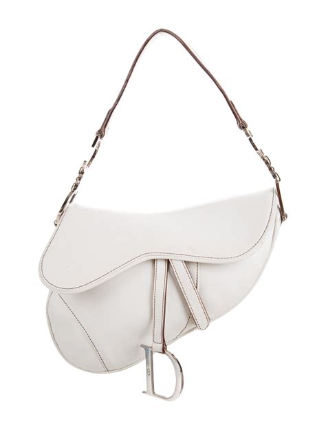 christian dior saddle bag silver hardware